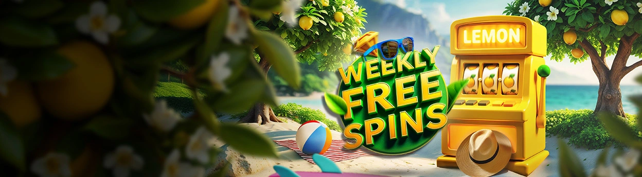 Cotygodniowe darmowe spiny w Lemon Casino — do 100 spinów